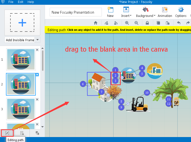 delete the repeated path of the same object