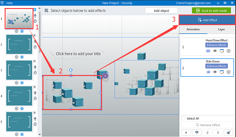 edit the path of the presentation