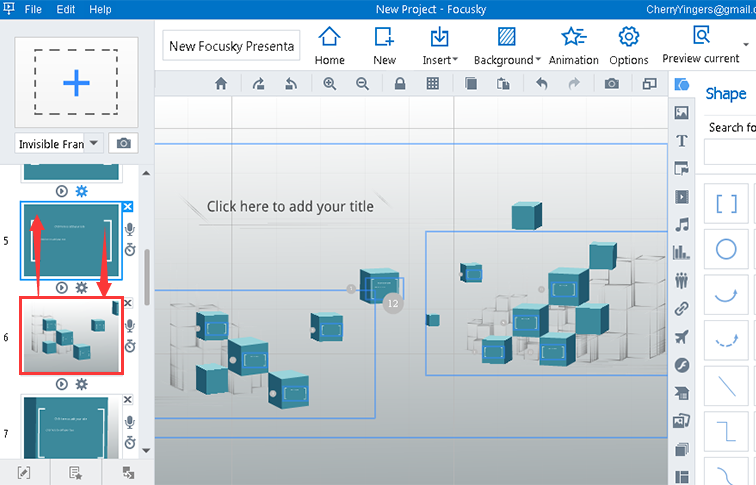 edit the path of the presentation