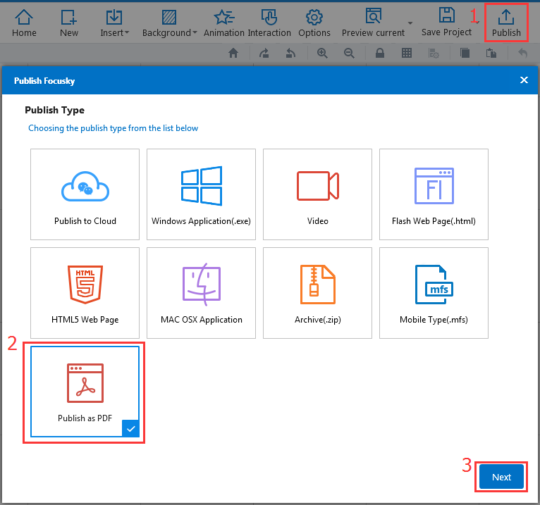  publish animated presentation to PDF file