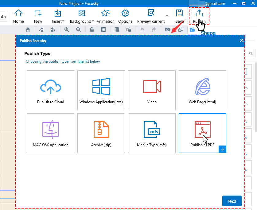 publish presentation as PDF