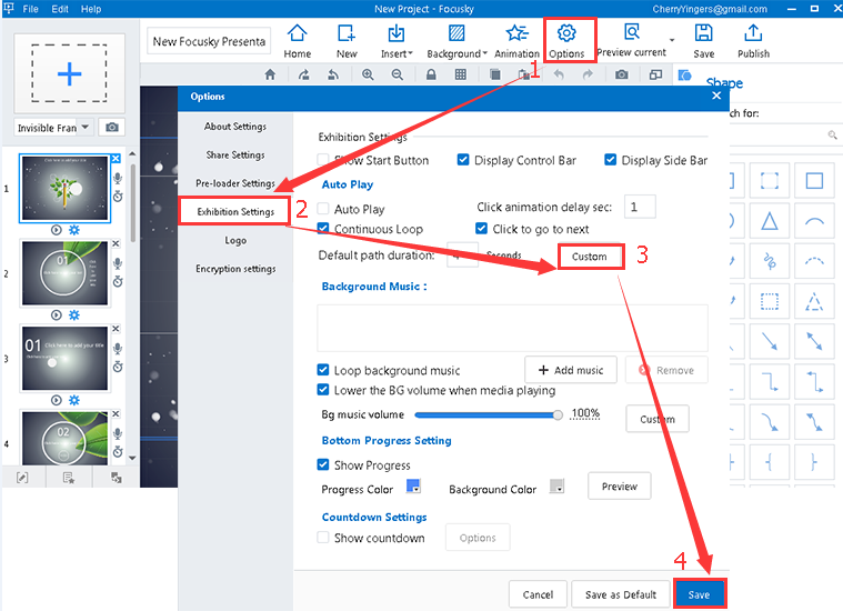 set different duration for different path